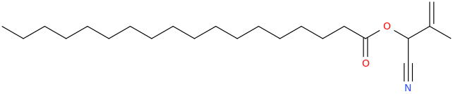 (1 cyano 2 methylprop 2 enyl) octadecanoate